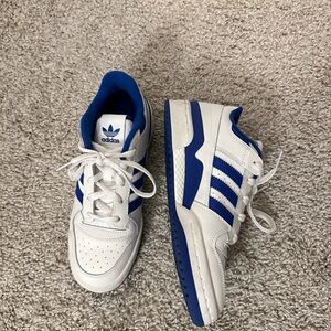 Adidas White and Blue Sneakers